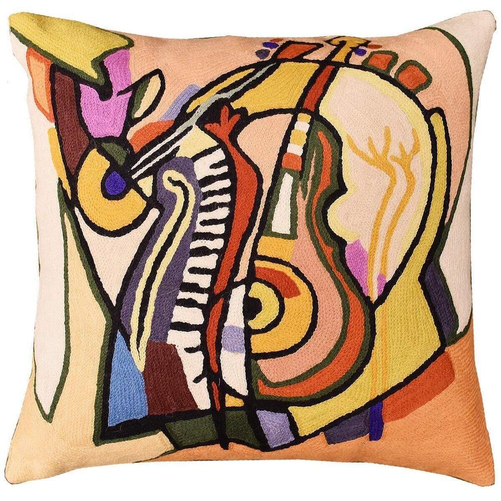 3171 Abstract Pillows by Alfred Gockel | Modern Pillow for Couch Musical